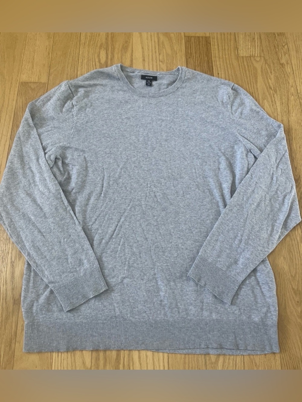 ALFANI Men's Crewneck Sweater - Light Gray size XXL super soft